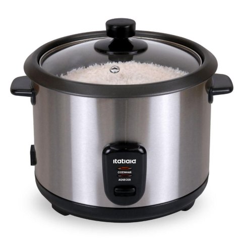 Panela de Arroz Elétrica Itatiaia Midi 1,8L 700W Prata 110V