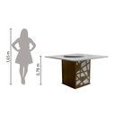 Ver imagem 5 de Conjunto de Mesa Sala de Jantar Ancara com 8 Cadeiras e Tampo Giratório Bege/Off White 1,36m Dobu