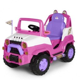 Quadriciclo Infantil Diipi com Cinto de Segurança Calesita - Rosa - 3