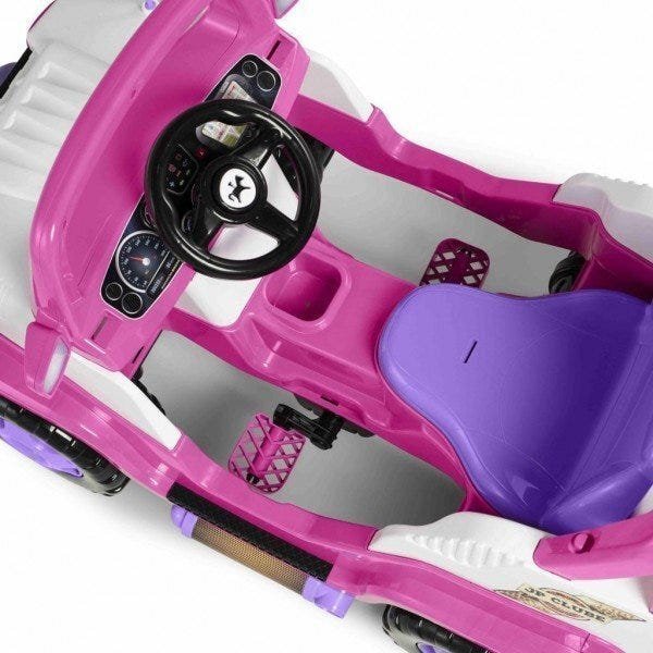 Quadriciclo Infantil Diipi com Cinto de Segurança Calesita - Rosa - 6