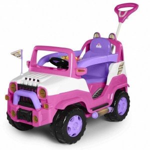 Quadriciclo Infantil Diipi com Cinto de Segurança Calesita - Rosa