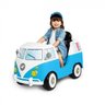 Carrinho Infantil de Passeio e Pedal com Cinto de Segurança Kombina - Calesita Azul - 3
