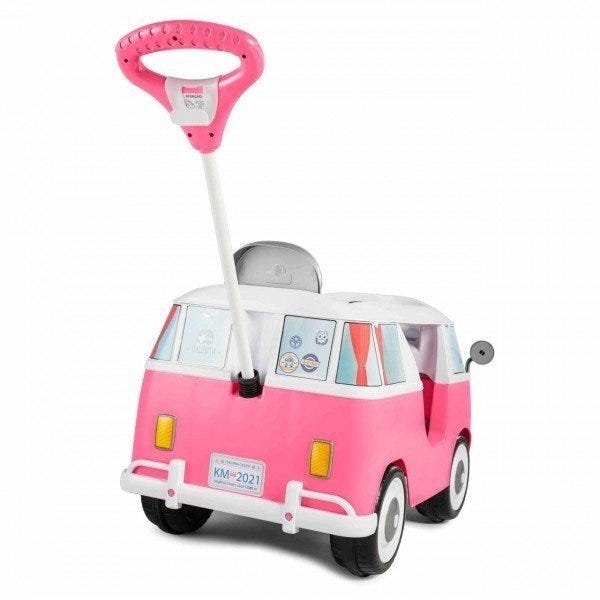 Carrinho Infantil de Passeio e Pedal com Cinto de Segurança Kombina - Calesita Rosa - 11