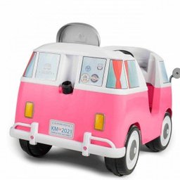 Carrinho Infantil de Passeio e Pedal com Cinto de Segurança Kombina - Calesita Rosa - 2