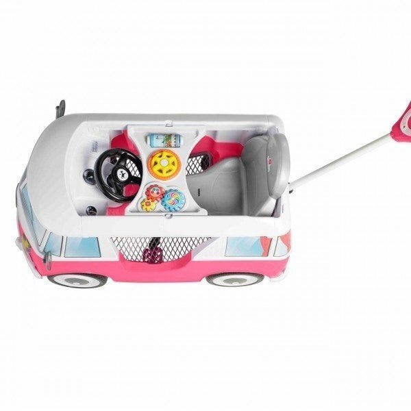 Carrinho Infantil de Passeio e Pedal com Cinto de Segurança Kombina - Calesita Rosa - 8