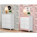 Ver imagem 5 de Mini Berço Rubi Moises com Colchão e Cômoda: Branco