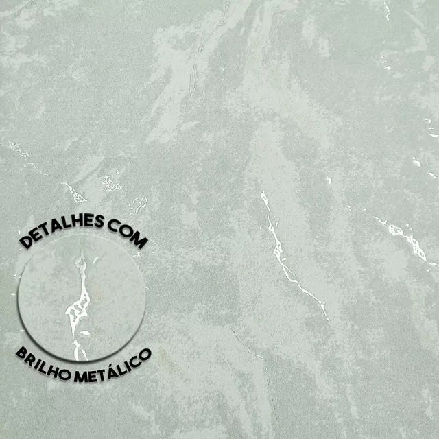 Papel de Parede Kantai Coleção White Swan Cimento Queimado Cinza com Brilho Prata - 2