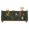 Aparador Buffet Sala Lizz 170cm Verde Oliva Marrom - 4