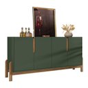 Ver imagem 2 de Aparador Buffet Sala Lizz 170cm Verde Oliva Marrom