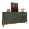 Aparador Buffet Sala Lizz 170cm Verde Oliva Marrom - 2