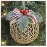 Kit Conjunto 12 Peças Decoração Enfeite Bola Árvore Natal Dourada Glitter Natalina 12,5cm - 1