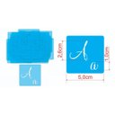 Ver imagem 4 de Stencil Molde Vazado Abecedário Com Letras E Números 5 x 5cm