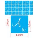 Ver imagem 2 de Stencil Molde Vazado Abecedário Com Letras E Números 5 x 5cm