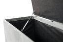 Ver imagem 3 de Recamier Puff Baú Beira de Cama 1,38 Cm 100% Mdf - Cinza Prateado