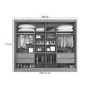 Ver imagem 2 de Guarda Roupa Casal 2 Portas de Correr e 4 Gavetas Atlanta Branco - Europa