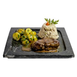 Prato Quadrado Raso Servir Porção em Pedra Sabão P 20x20 - 2 Prato Quadrado Raso Servir Porção em Pedra Sabão P 20x20 - 2