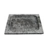 Prato Quadrado Raso Servir Porção em Pedra Sabão P 20x20 - 1