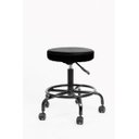 Ver imagem 2 de Cadeira Mocho Preta Semi Sentado Tatuador sem Encosto 62cm Luxo Premium