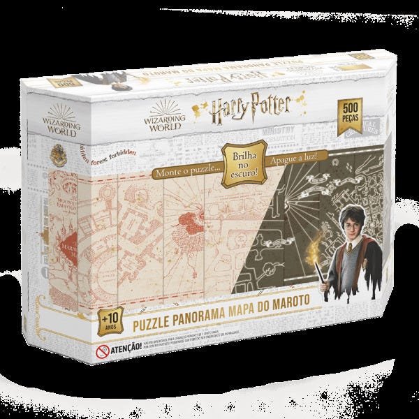 Puzzle 500 peças Panorama Harry Potter Brilha no Escuro - 4