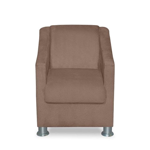 Mini Poltrona Cadeira Infantil Tilla de Criança Suede Cappuccino