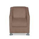 Ver imagem 1 de Mini Poltrona Cadeira Infantil Tilla de Criança Suede Cappuccino