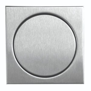 Ralo Quadrado Elegance 12,5 X 12,5 Cm Inox Escovado Mozaik - Rble1020