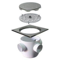 Ralo Quadrado Elegance 12,5 X 12,5 Cm Inox Escovado Mozaik - Rble1020 - 4