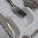 Ver imagem 2 de Jogo de Talheres Silver 25 Peças Aço Inox com Porta Talheres