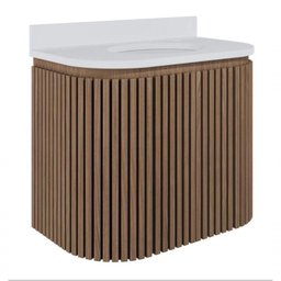 Gabinete para Banheiro Suspenso Emma 60cm Jequitibá - 1 Gabinete para Banheiro Suspenso Emma 60cm Jequitibá - 1