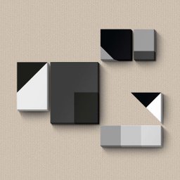 Geométrico Grey - Quadros ou Placas Modulares com X Peças - 1