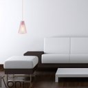 Ver imagem 2 de Luminária Pendente Madeira Koni 20cm Soquete E27 Cor Rosa Claro