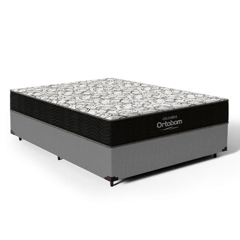 Cama Box com Colchão de Espuma D45 Ortobom Airtech 150 Casal