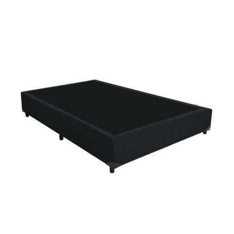 Base Cama Box Casal Preta 138x188 Cm