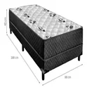Ver imagem 3 de Cama Box Solteiro Conjugada Ortopédica 88x188x43