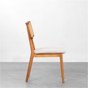 Ver imagem 7 de Conjunto Mesa de Jantar Square Redonda Louro Freijó - 88cm + 4 Cadeiras Lalá Encosto Palha Creme - C