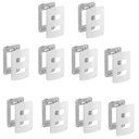 Ver imagem 1 de Kit C/10 Placa e Suporte 4x2" 2 Posições Weg Compose Branco
