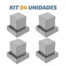 Kit 04 Acabamento De Registro Quadrado Abs 1/2" Ou 3/4" - 1