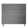 Cabeceira Topázio Para Cama Box Queen 160 cm Linho Cinza - D'Rossi - 2