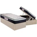 Ver imagem 1 de Cama Box Baú Solteiro: Colchão Ortopédico Orthoflex Foggia Sogni Unic Face + Base CRC Suede Clean(88