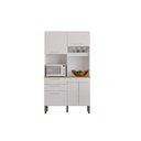 Ver imagem 2 de Armário de Cozinha 5 Portas 2 Gavetas Dubai Salleto Branco