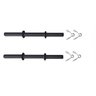 Kit Halter Musculação 20kg Completo Anilhas Barras Presilhas - 3