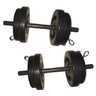 Kit Halter Musculação 20kg Completo Anilhas Barras Presilhas - 2