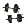Kit Halter Musculação 20kg Completo Anilhas Barras Presilhas - 1