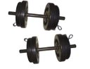 Ver imagem 1 de Kit Halter Musculação 20kg Completo Anilhas Barras Presilhas