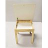 Conjunto Mesa Mesinha Infantil Baú de Madeira com 2 Cadeira Infantil de Madeira de Pinus sem Pintura - 6