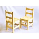 Ver imagem 2 de Cadeira Infantil de Madeira de Pinus Sem Pintura Super Resistente Suporta 80 KG