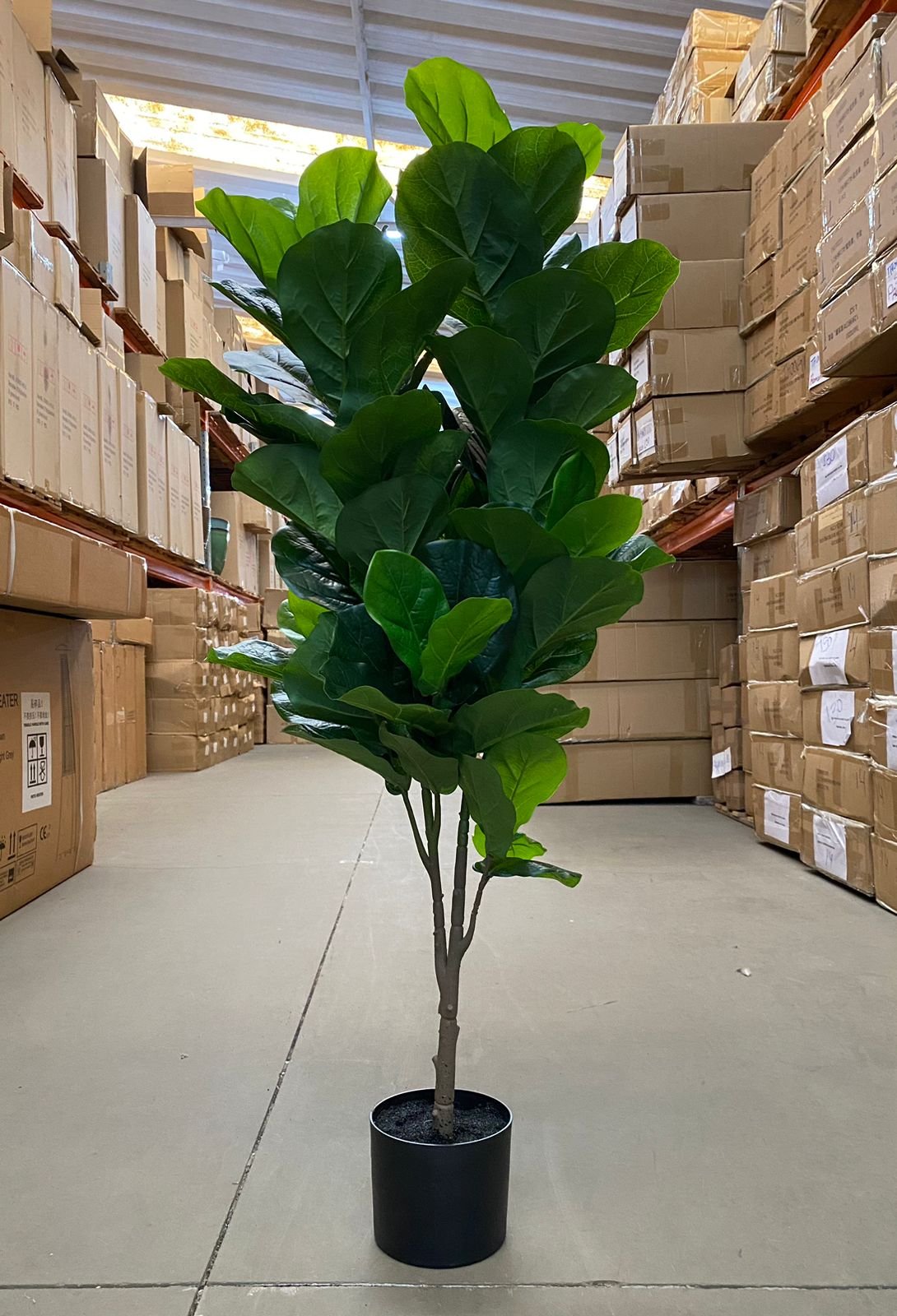 Ficus Lyrata Artificial Planta Permanente Decoração Sala 1.20cm - 11