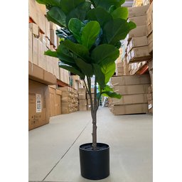 Ficus Lyrata Artificial Planta Permanente Decoração Sala 1.20cm - 8
