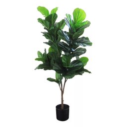 Ficus Lyrata Artificial Planta Permanente Decoração Sala 1.20cm - 4
