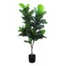 Ficus Lyrata Artificial Planta Permanente Decoração Sala 1.20cm - 4